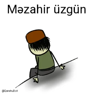 😓-Məzahir @Qonshubot, Telegram Sticker