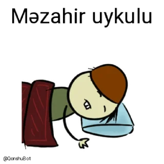 😴-Məzahir @Qonshubot, Telegram Sticker