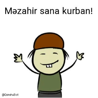 🤗-Məzahir @Qonshubot, Telegram Sticker