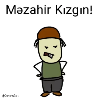 😡-Məzahir @Qonshubot, Telegram Sticker