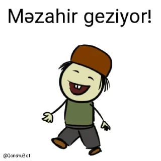 🚶‍♂️-Məzahir @Qonshubot, Telegram Sticker