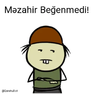 👎-Məzahir @Qonshubot, Telegram Sticker