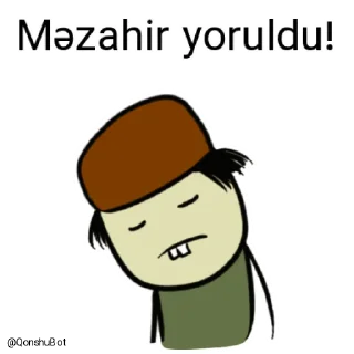😣-Məzahir @Qonshubot, Telegram Sticker