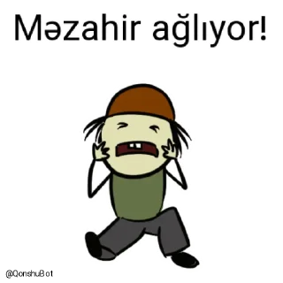 😭-Məzahir @Qonshubot, Telegram Sticker