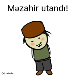 ☺️-Məzahir @Qonshubot, Telegram Sticker