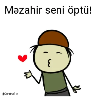 💋-Məzahir @Qonshubot, Telegram Sticker