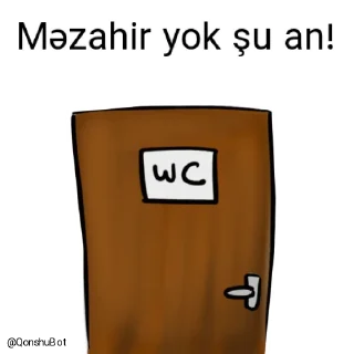 🚽-Məzahir @Qonshubot, Telegram Sticker