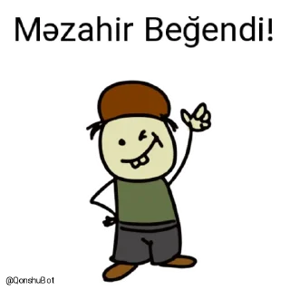 👍-Məzahir @Qonshubot, Telegram Sticker