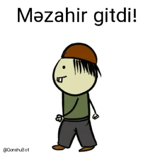 ✋️-Məzahir @Qonshubot, Telegram Sticker