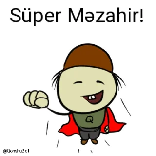 😎-Məzahir @Qonshubot, Telegram Sticker