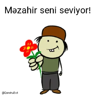 ❤️-Məzahir @Qonshubot, Telegram Sticker