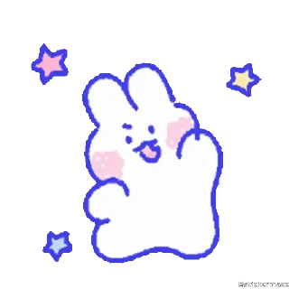 🥰-@stickermaze | CuteBunny2., Telegram Sticker