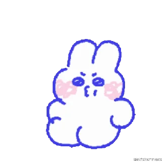 🥰-@stickermaze | CuteBunny2., Telegram Sticker