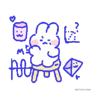 🥰-@stickermaze | CuteBunny2., Telegram Sticker