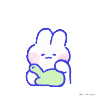 🥰-@stickermaze | CuteBunny2., Telegram Sticker