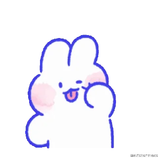 🥰-@stickermaze | CuteBunny2., Telegram Sticker