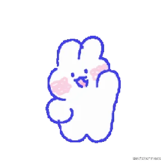 🥰-@stickermaze | CuteBunny2., Telegram Sticker