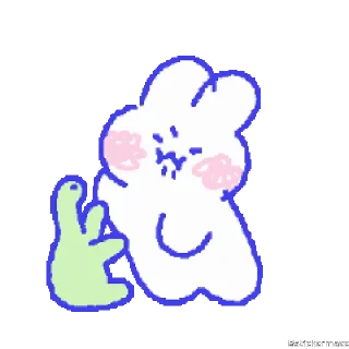 🥰-@stickermaze | CuteBunny2., Telegram Sticker
