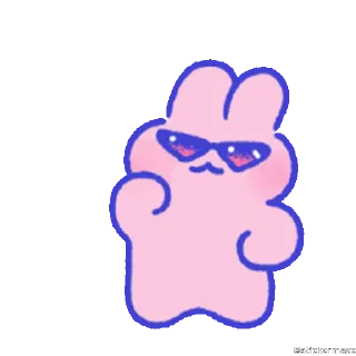 🥰-@stickermaze | CuteBunny2., Telegram Sticker