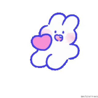 🥰-@stickermaze | CuteBunny2., Telegram Sticker