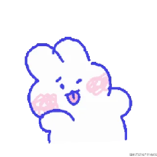 🥰-@stickermaze | CuteBunny2., Telegram Sticker