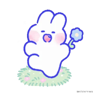 🥰-@stickermaze | CuteBunny2., Telegram Sticker