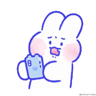 🥰-@stickermaze | CuteBunny2., Telegram Sticker