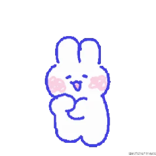 🥰-@stickermaze | CuteBunny2., Telegram Sticker