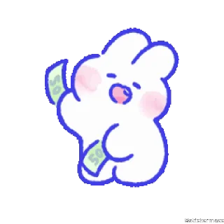 🥰-@stickermaze | CuteBunny2., Telegram Sticker