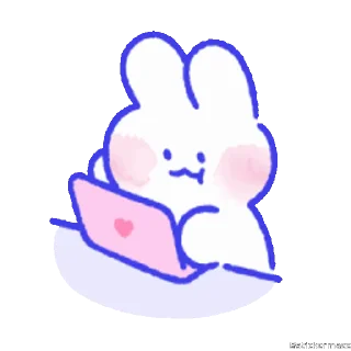 🥰-@stickermaze | CuteBunny2., Telegram Sticker