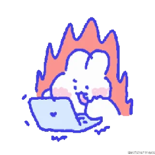 🥰-@stickermaze | CuteBunny2., Telegram Sticker