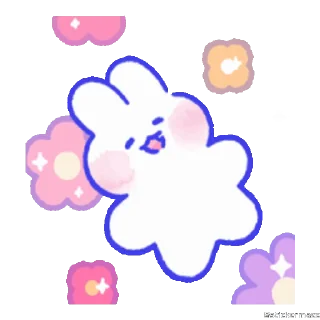 🥰-@stickermaze | CuteBunny2., Telegram Sticker