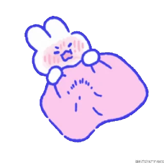 🥰-@stickermaze | CuteBunny2., Telegram Sticker