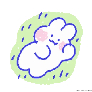 🥰-@stickermaze | CuteBunny2., Telegram Sticker
