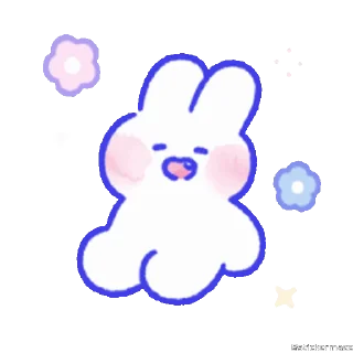 🥰-@stickermaze | CuteBunny2., Telegram Sticker