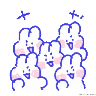 🥰-@stickermaze | CuteBunny2., Telegram Sticker