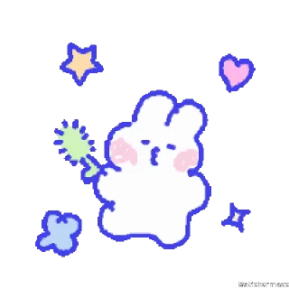 🥰-@stickermaze | CuteBunny2., Telegram Sticker