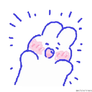 🥰-@stickermaze | CuteBunny2., Telegram Sticker