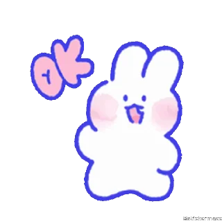 🥰-@stickermaze | CuteBunny2., Telegram Sticker
