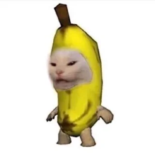 🍌-Cats by @stkckers @Unfunnyhooman, Telegram Sticker