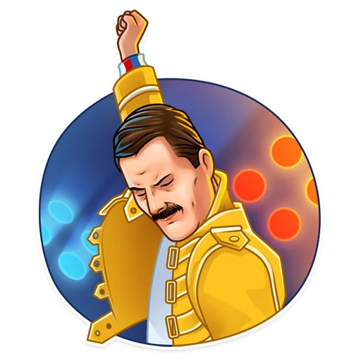 Freddie Mercury, telegram sticker