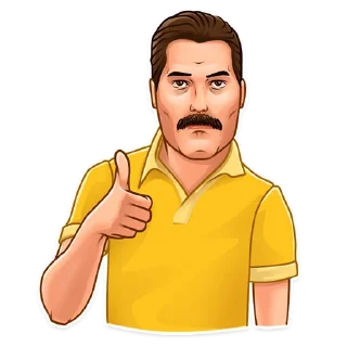 👍-Freddie Mercury, Telegram Sticker