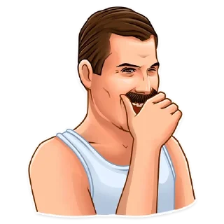 😂-Freddie Mercury, Telegram Sticker