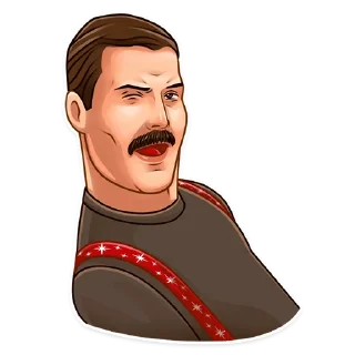 😉-Freddie Mercury, Telegram Sticker