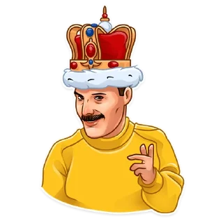 🤴-Freddie Mercury, Telegram Sticker