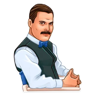 😐-Freddie Mercury, Telegram Sticker
