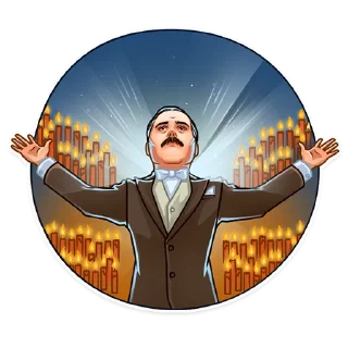 🙌-Freddie Mercury, Telegram Sticker