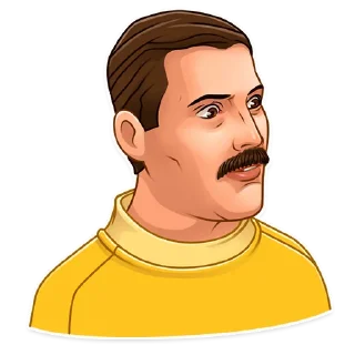 😨-Freddie Mercury, Telegram Sticker