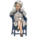 👏-The Queen, Telegram Sticker