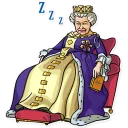 😴-The Queen, Telegram Sticker